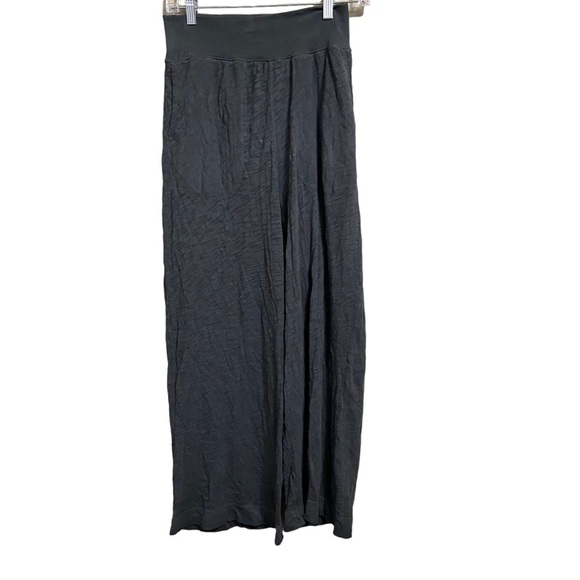 Atm Sz XS Sublime Slub Jersey Wide Leg Slub Cotton Pants sage green - Picture 2 of 5